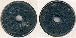 50 Sent Bélgica Zinc 