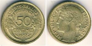 50 Sent 法兰西第三共和国 (1870 - 1940) 黃銅 