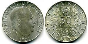 50 Shilling Republic of Austria (1955 - ) Argent 