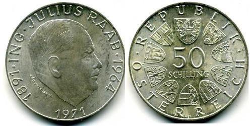 50 Shilling Republic of Austria (1955 - ) Argent 