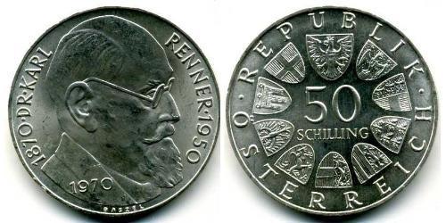 50 Shilling Republic of Austria (1955 - ) Argent 