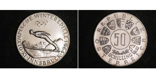 50 Shilling Republic of Austria (1955 - ) Argento 