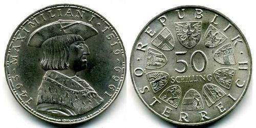 50 Shilling Republic of Austria (1955 - ) Argento 