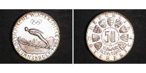 50 Shilling Republic of Austria (1955 - ) / Austria Argento 