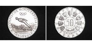 50 Shilling Republic of Austria (1955 - ) / Austria Argento 