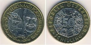 50 Shilling 奥地利 Bimetal 