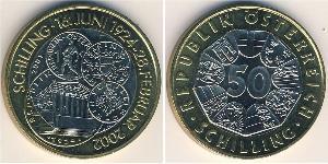 50 Shilling 奥地利 Bimetal 