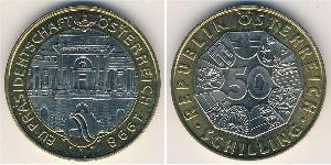 50 Shilling 奥地利 Bimetal 