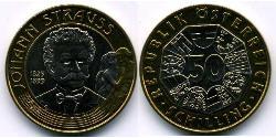 50 Shilling Republik Österreich (1955 - ) Bimetall 