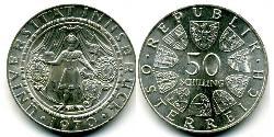 50 Shilling Republic of Austria (1955 - ) Plata 