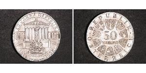 50 Shilling Republic of Austria (1955 - ) Plata 