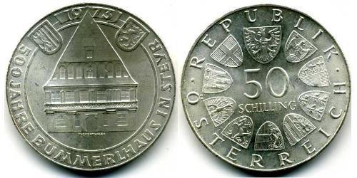 50 Shilling Republic of Austria (1955 - ) Plata 