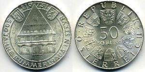 50 Shilling Republik Österreich (1955 - ) Silber 