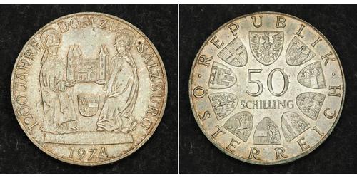 50 Shilling Republik Österreich (1955 - ) Silber 