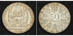 50 Shilling Republic of Austria (1955 - ) Silver 
