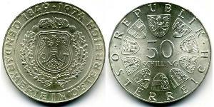50 Shilling Republic of Austria (1955 - ) Silver 