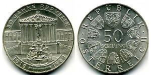 50 Shilling Republic of Austria (1955 - ) Silver 