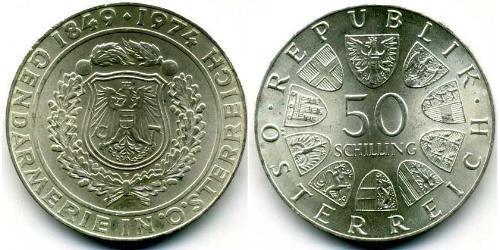 50 Shilling Republic of Austria (1955 - ) Silver 