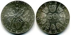50 Shilling 奥地利 銀 