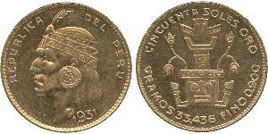 50 Sol Peru Gold 