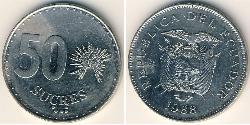 50 Sucre Équateur (pays) Cuivre/Nickel 