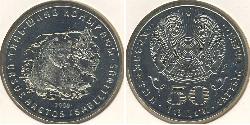50 Tenge Kasachstan (1991 - ) Silber/Nickel 