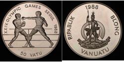 50 Vatu Vanuatu Argento 