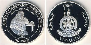 50 Vatu Vanuatu (1980 - ) Silver 