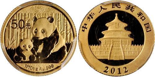 50 Yuan Volksrepublik China Gold 