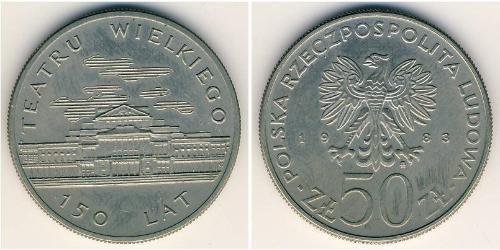 50 Zloty Volksrepublik Polen (1952-1990) Kupfer/Nickel 