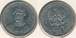 50 Zloty República Popular de Polonia (1952-1990) Níquel/Cobre Casimiro I el Restaurador