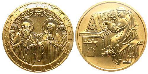 50 Євро Австрійська Республіка (1955 - ) Золото 