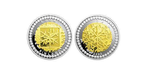 50 Євро Фінляндія (1917 - ) Золото/Срібло 