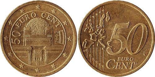 50 Євроцент Австрійська Республіка (1955 - ) Мідь 