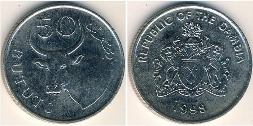 50 Бутут Гамбія (1965 - ) Нікель/Мідь 