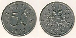 50 Грош Federal State of Austria (1934-1938) Нікель/Мідь 