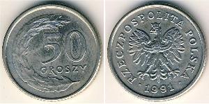50 Грош Республіка Польща (1991 - ) Нікель/Мідь 