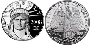 50 Долар США (1776 - ) Платина 