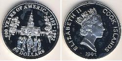 50 Долар Cook Islands (1965 - ) Срібло 