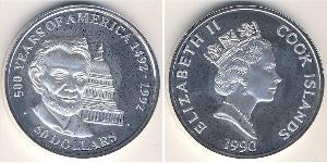50 Долар Cook Islands (1965 - ) Срібло 