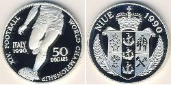 50 Долар Ніуе (1974 - ) Срібло 