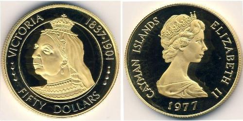 50 Доллар Каймановы Острова (1670 - ) Золото 