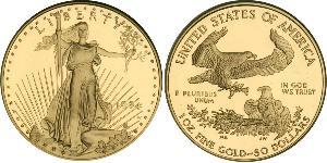 50 Доллар США (1776 - ) Золото 