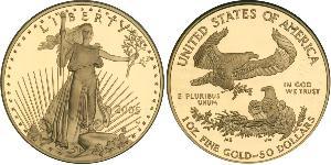 50 Доллар США (1776 - ) Золото 