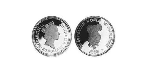 50 Доллар Австралия (1939 - ) Платина Елизавета II (1926-2022)