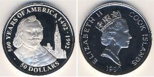 50 Доллар Cook Islands (1965 - ) Серебро 