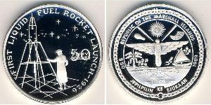 50 Доллар Маршалловы Острова (1979 - ) Серебро 