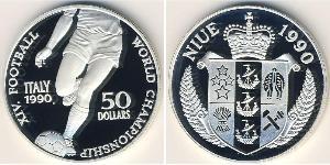 50 Доллар Ниуэ (1974 - ) Серебро 