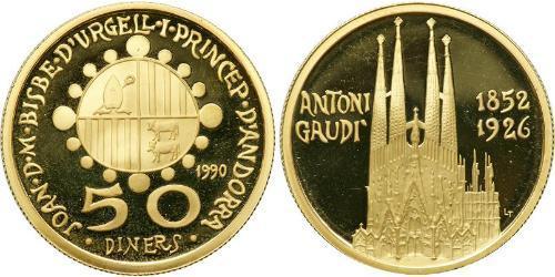 50 Дінер Andorra (1278 - ) Золото 