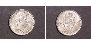 50 Ере Норвегія (1905 - ) Срібло Хокон VII (1872 - 1957)